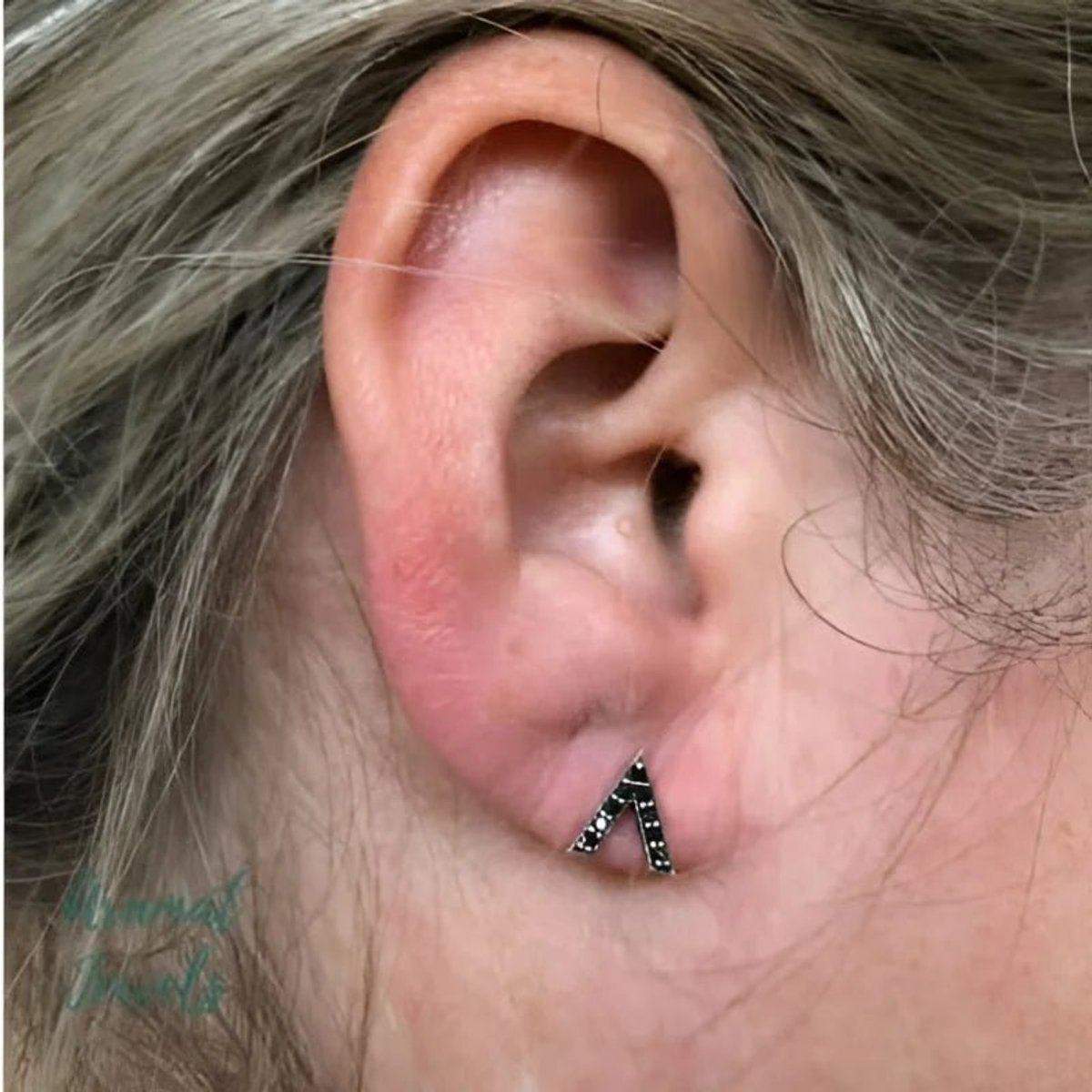 Aramat Jewels | Oorbellen | Zilveren Geoxideerde Oorbellen vrouw | Bloem-Transparant-8mm | |8mm | Zilver | Kinderen, Volwassenen | Verkleurd niet