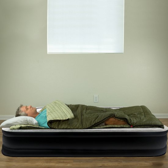 NAIZY Luchtmatras 1 Persoon Luchtbed Zelfopblazend 187x90x46cm Opblaasbaar Matras met Elektrische Pomp Opblaasbaar Matras Gastenbed Reisbed voor Camping & Thuisgebruik van NAIZY — afbeelding 5