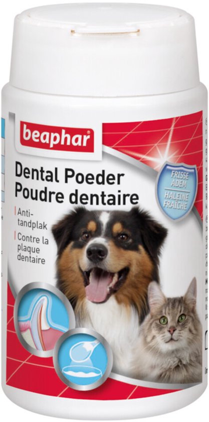 3x Beaphar Dental Poeder voor Hond & Kat 75 gr