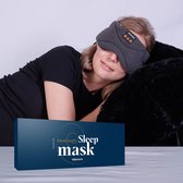 Slowwave Premium Bluetooth Slaapmasker - Stream je favoriete audio in 100% duisternis - Inclusief handige timer-functie - Platte en zachte ‘spons-speakers’ (perfect voor zijslapers) - Koel en ademend materiaal - Kleur: antraciet