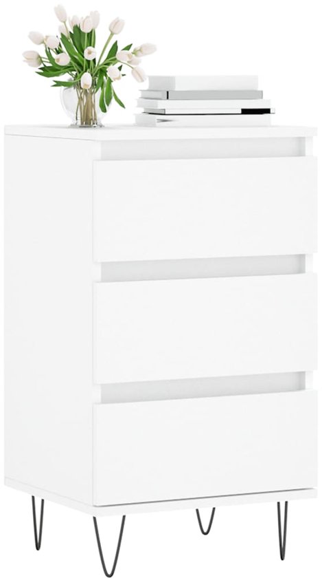 Buffet vidaXL - Commodes - Meuble de rangement - Buffet - Buffet 40x35x70 cm en bois traité blanc