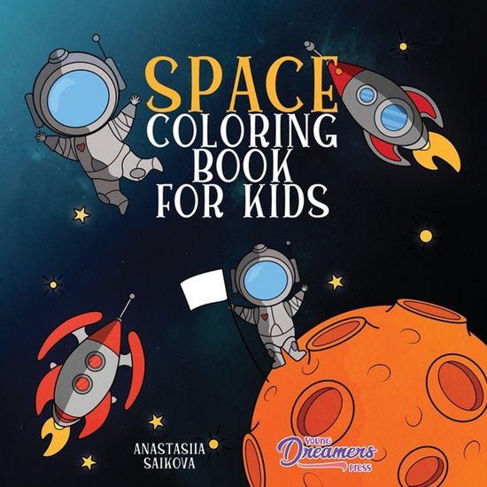 Coloring Books for Kids- Space Coloring Book for Kids - cover