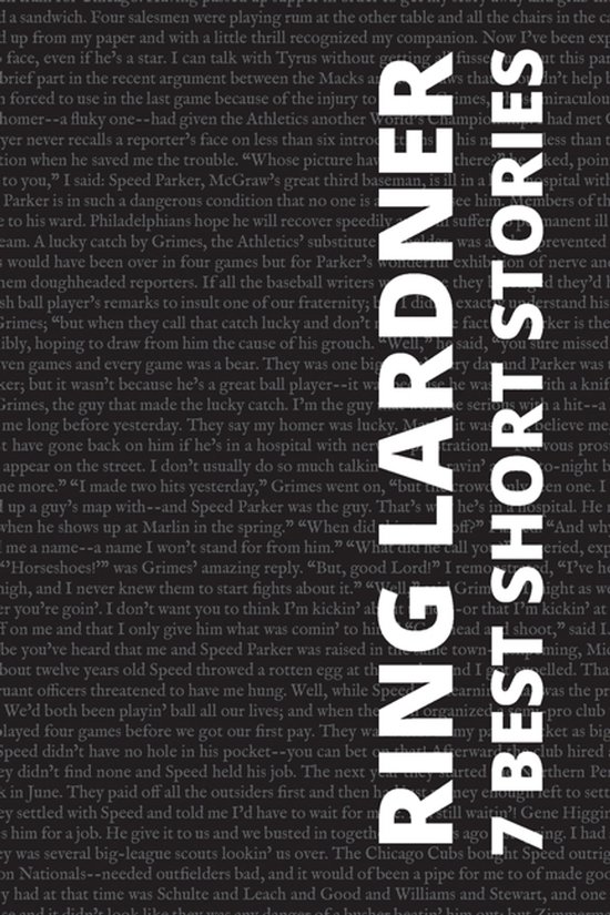 7 Best Short Stories- 7 best short stories by Ring Lardner - cover