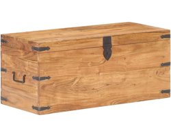 Opbergkist massief acaciahout 90x40x40 cm - Duurzaam en veelzijdig