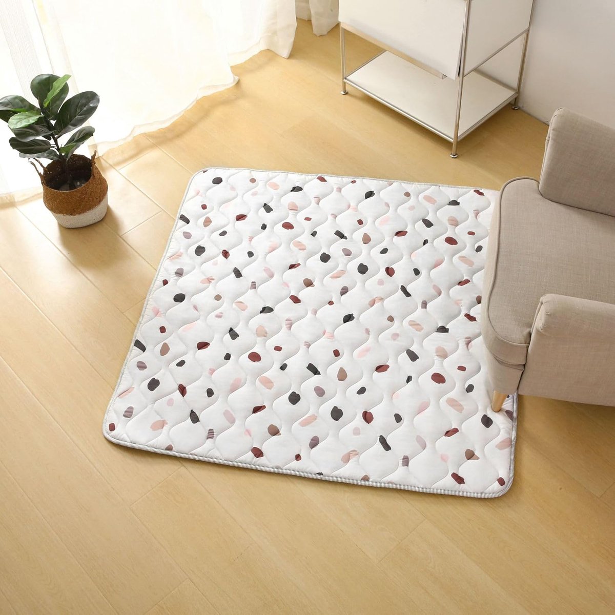 Gewatteerde Baby Kruipdeken 127cm Confetti