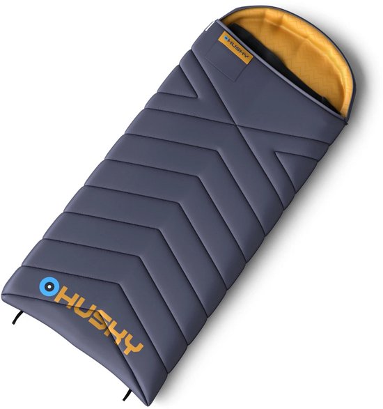 Husky dekenslaapzak Gizmo 2024 -5°C Dark Blue 220 x 90 cm - Blauw met oranje van Husky — afbeelding 3
