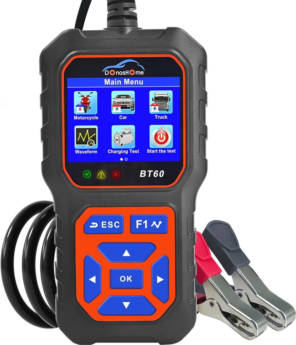 Batterijtester 100-3000 CCA - Professionele Accu Analyse Tool voor Auto, Motorfiets, en Boot