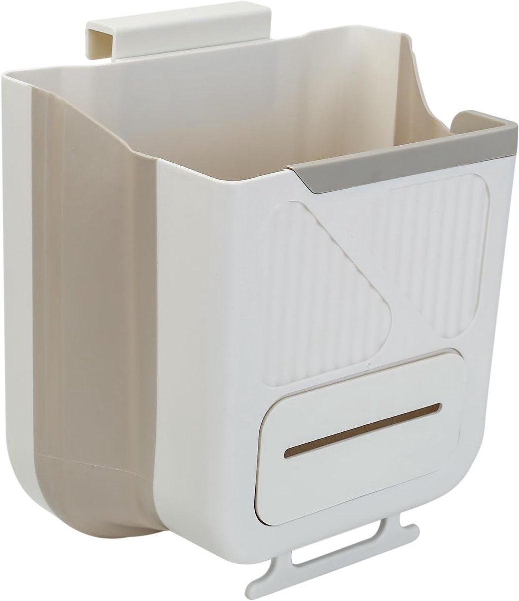 Opvouwbare Hangende Vuilnisemmer - 10 Liter - voor Keuken en Camping