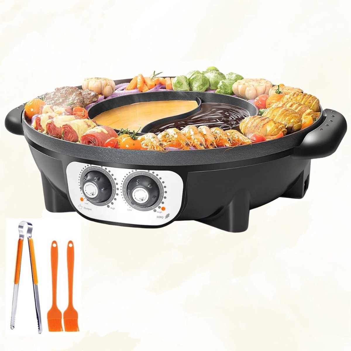 Koreaanse BBQ - Hotpot Elektrisch - Grill - Gourmetstel