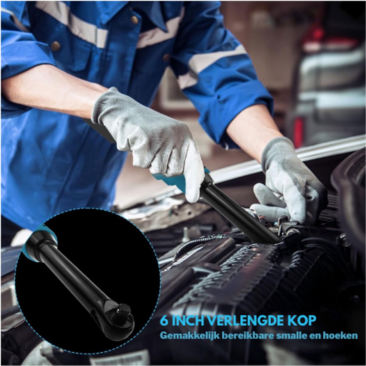 Accu ratelsleutel voor Makita 18V accu, 3/8 inch elektrische