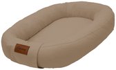MorDesign Babynest - Cappuccino - Comfortabele, zachte stof