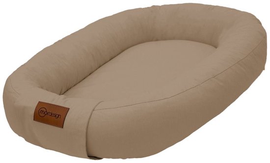 MorDesign Babynest - Cappuccino - Comfortabele, zachte stof