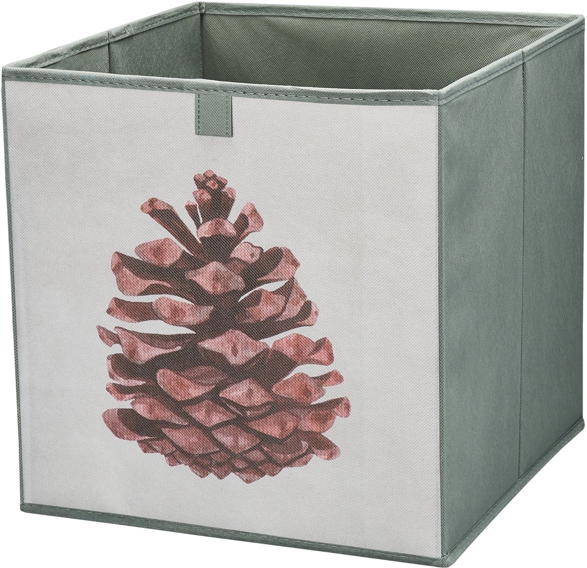 LAVITA Opbergmand 31x31x31 - Kleur Dennenappel - Kastorganizer & Vouwdoos - Textiel - Geschikt voor vakkenkast