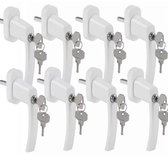 40 mm witte universele raamhandgreep met inline vergrendeling 40 mm witte universele raamhandgreep met inline vergrendeling