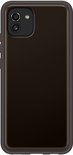 Zwart Samsung Galaxy A03 hoesje, helder met zwarte rand.