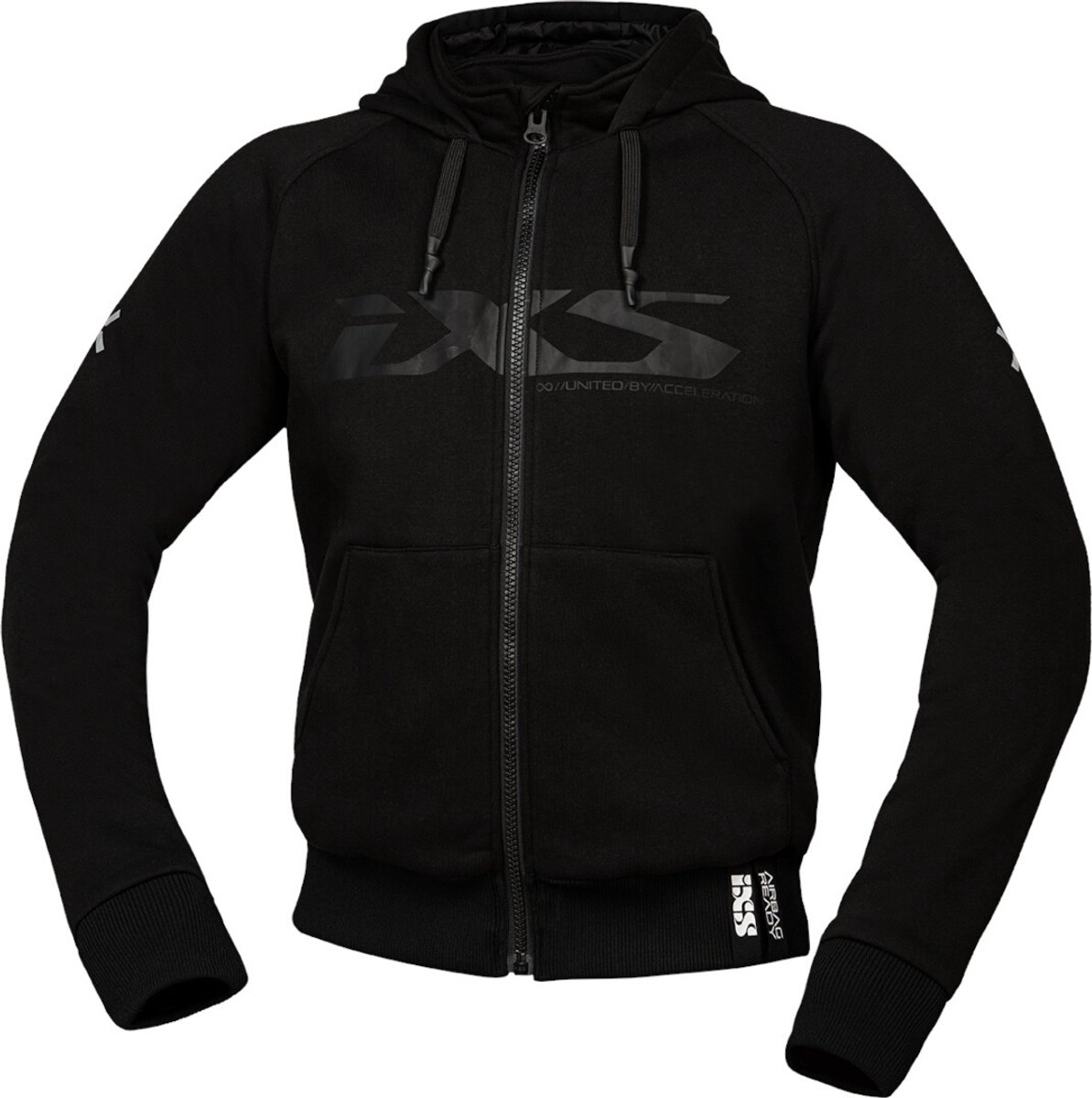IXS Rapid 1.0 Zwart Motor Zip Hoodie - Jas