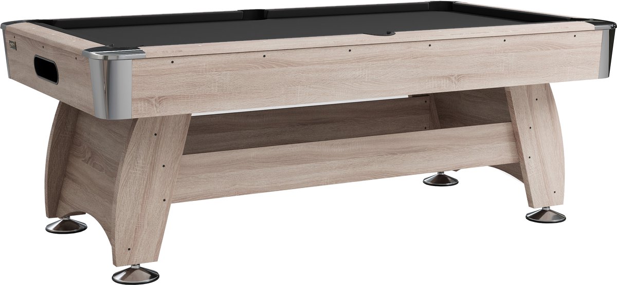 NORTH Gardone Pooltafel Wood/Zwart 7FT