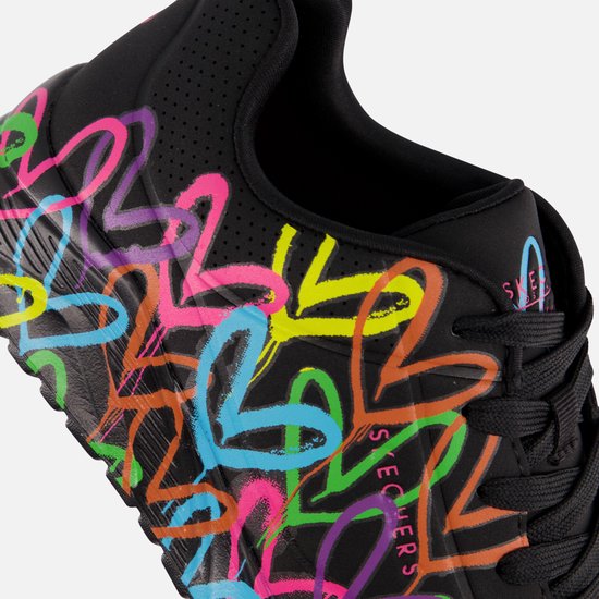 Skechers Baskets 314064L/BKMT UNO Lite Spread The Love Zwart Multi