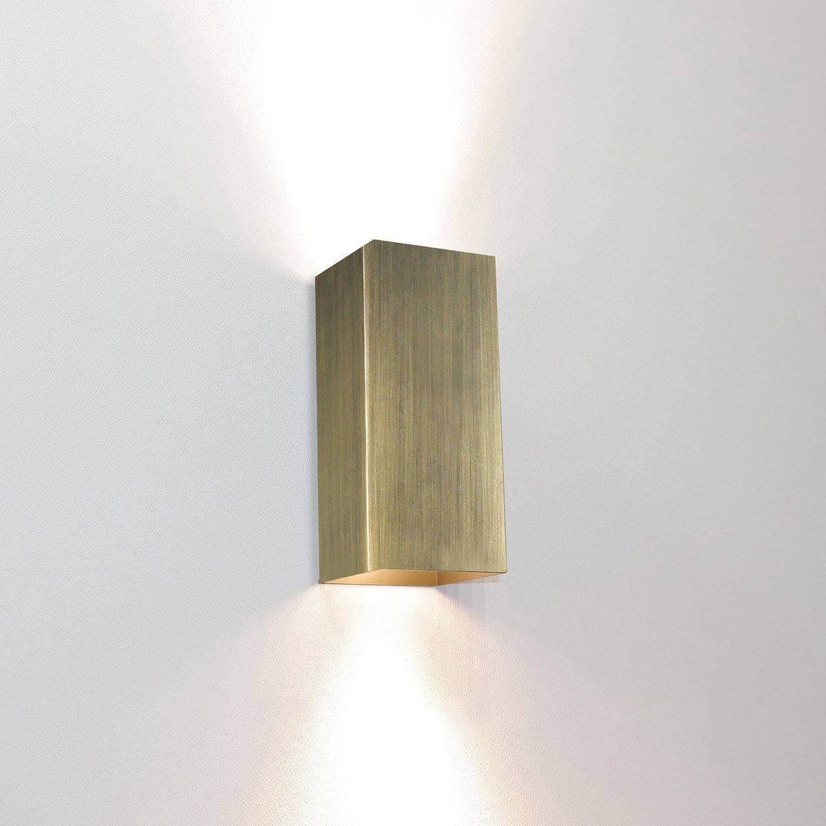 Artdelight - Wandlamp Dante 2 lichts 15,5 x 6,5 cm antiek brons