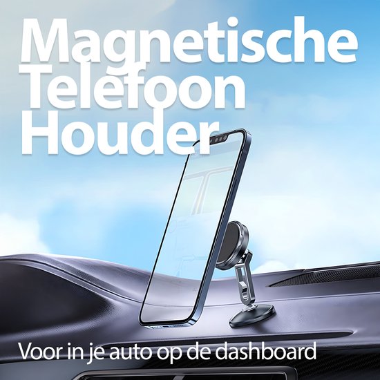 Support magnétique pour téléphone portable Xssive pour tableau de bord, rotatif à 360 degrés, autocollant inclus