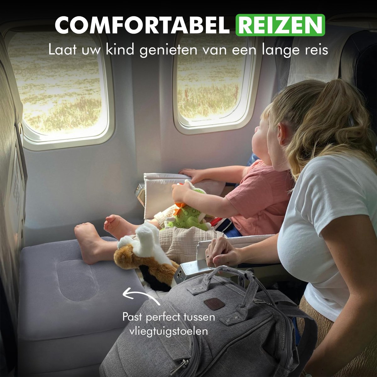 Travelhawk Travelhawk Opblaasbaar Vliegtuigbedje - afbeelding 5