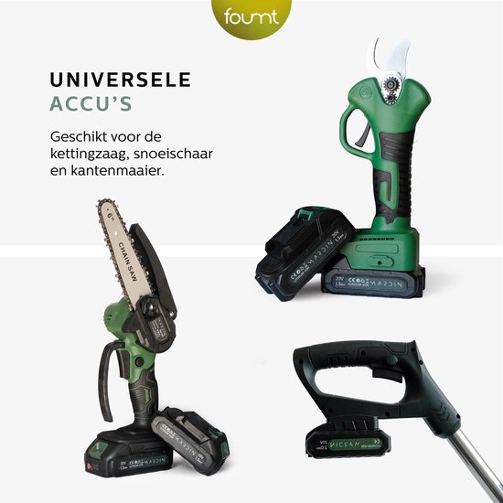 Elektrische snoeischaar - Groen van VONROC — afbeelding 2