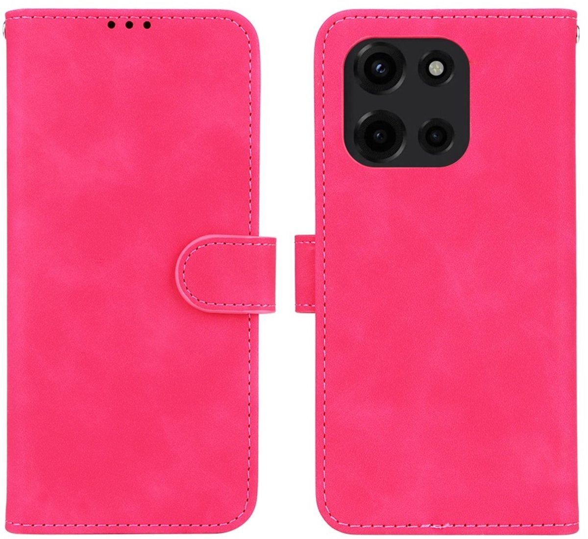 Coverup Hoesje - Geschikt voor Motorola Edge 60 / 60 Fusion Hoesje - Coverup Book Case - Roze