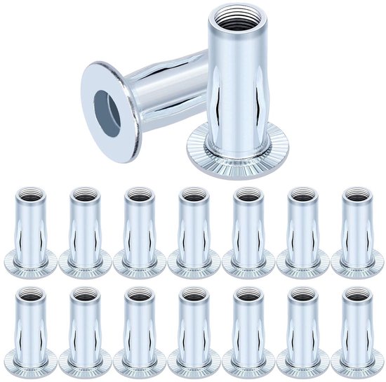 10 stuks gekartelde kartelschroeven met schroefdraad, M4 x 10 mm, schroef van koolstofstaal, schroeven, koolstofstaal met vleugelschroeven, ronde