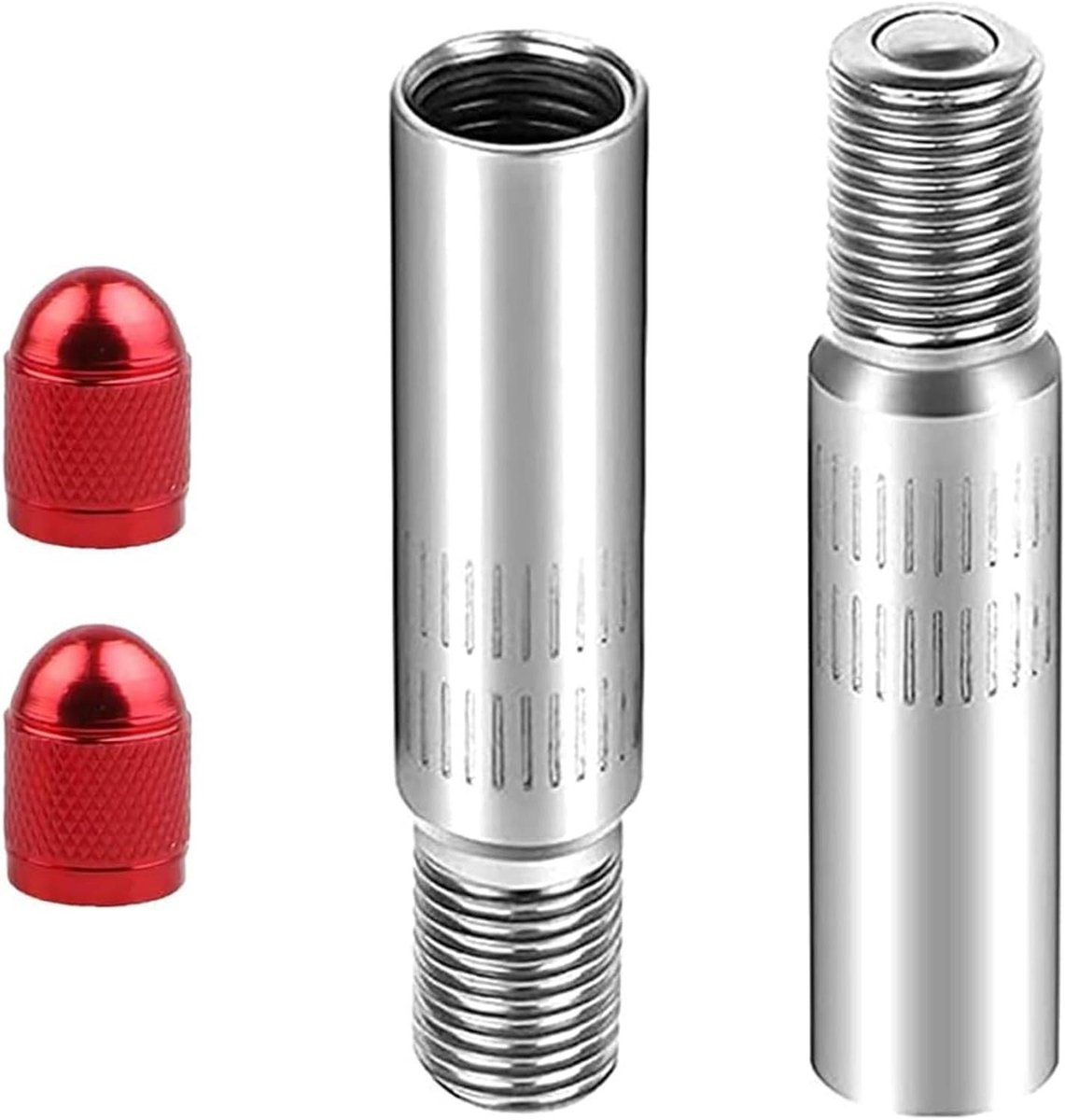 Ventielverlenging voor scooter auto motorfiets fiets vrachtwagen (39 mm) - 2 stuks