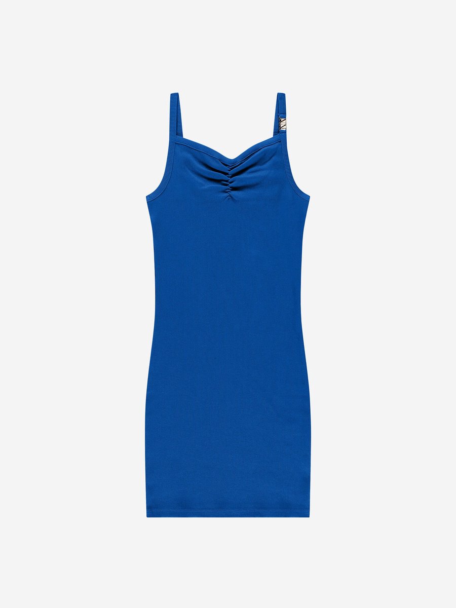 Nik&Nik zomer jurk meisjes - blauw, rib - Luuna