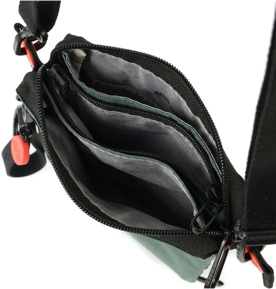 Hedgren Sac à épaule bandoulière Otu Flat Vertical Crossover RFID Duck Green Vert foncé