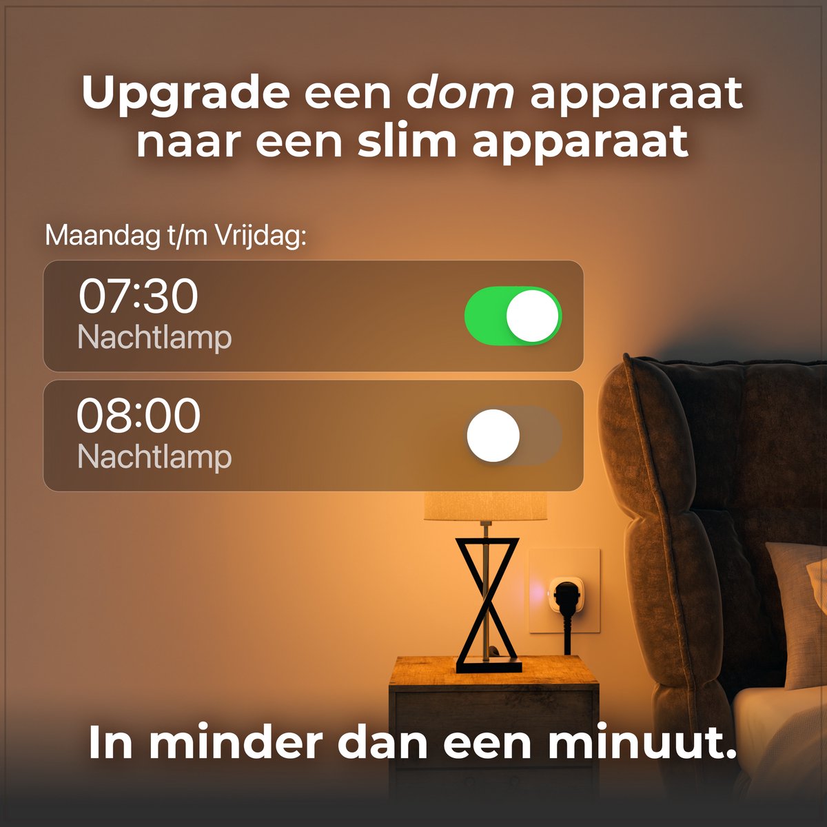 BULP Slimme Stekker 2x 16A WiFi Smart Plug met Energieverbruik Meter, App, Tijdschakelaar, Google Home & Alexa - Afbeelding 5