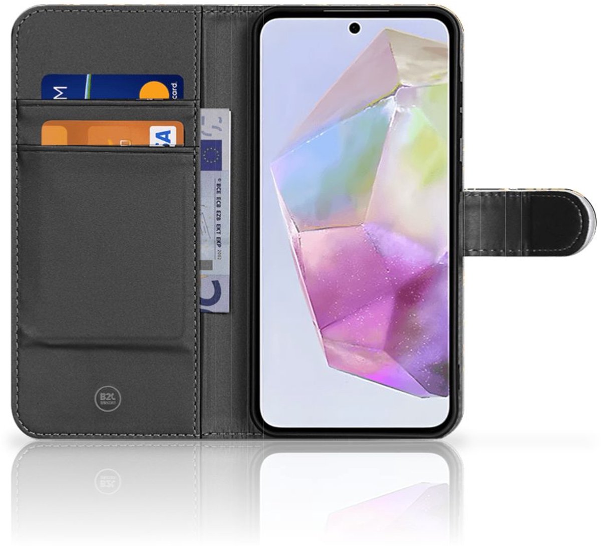 Samsung Galaxy A36 Hoesje Gouden Bloemen