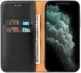 Étui portefeuille pour iPhone 14 avec fermeture magnétique - Étui avec emplacements pour cartes et support intégré - Étui portefeuille Business Premium pour iPhone 14 - Noir