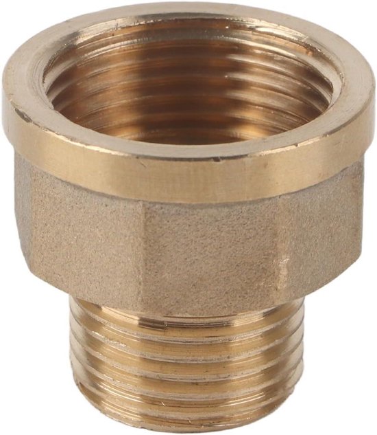 Messing-Wasserrohr-Reduzieradapter, Sechskantbuchse, 1/2 BSPT