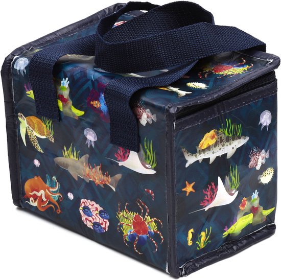 Koeltas/Lunchtas - Marine Kingdom - Zeeleven - Duurzaam RPET - 15x20x14cm van KOEL — afbeelding 2