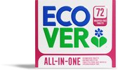 Bol.com Ecover All-in-One - Vaatwastabletten - 72 stuks - met zout & glansspoelmiddel - zonder plastic omhulsel - frisse geur aanbieding