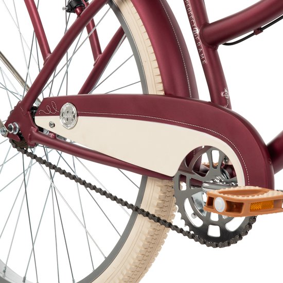 Huffy Deluxe 26 inch Cruiser fiets - Donkerrood van Huffy — afbeelding 3
