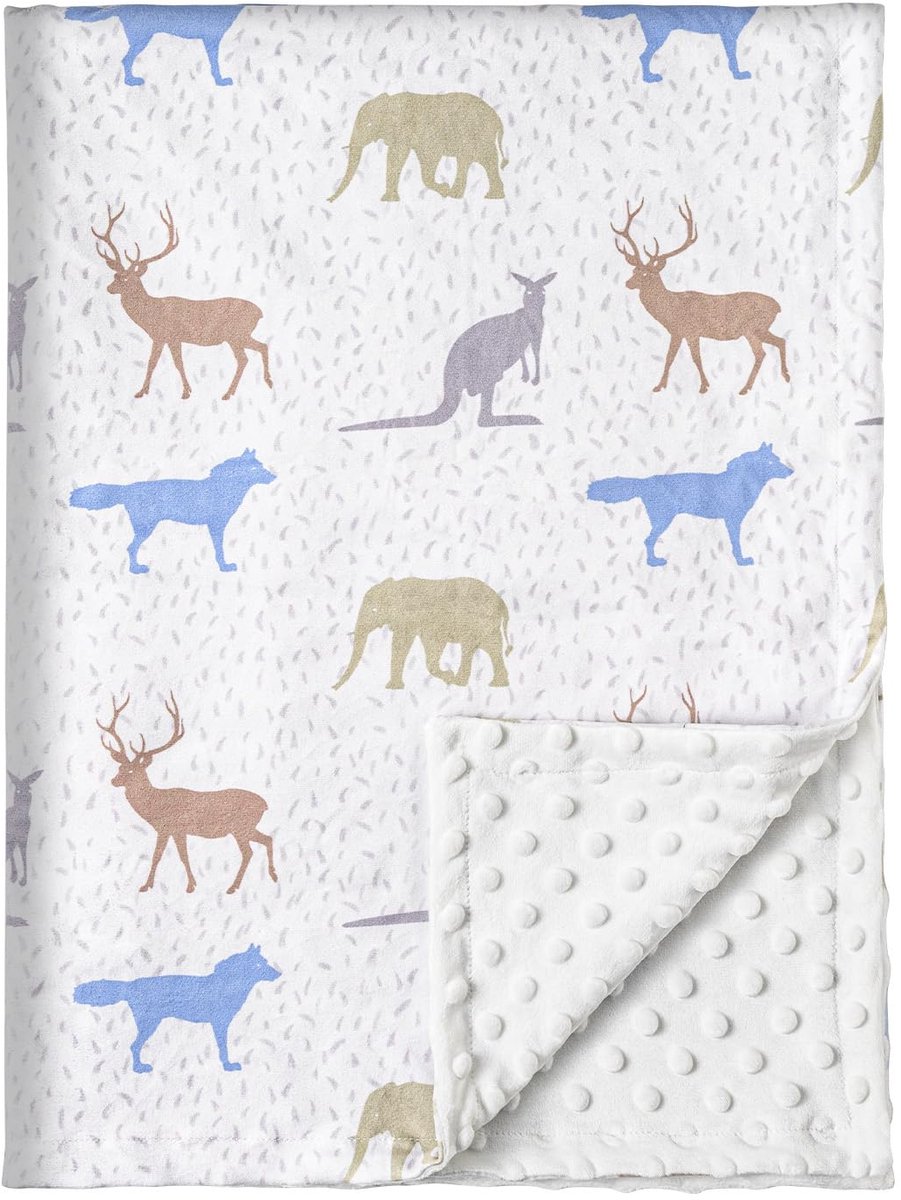 Ibenzoa® Zacht en Veilig Babydeken voor Comfort en Bescherming, 75 x 100 cm, Geschikt voor Meerdere Scènes