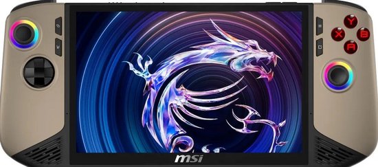 MSI Claw 8 AI+ A2VM-007NL - Handheld - Intel Core Ultra 7 258V - 1920x1080 @120Hz - 1 TB opslag – Intel Arc Graphics 140V - Wi-Fi 7 - Bluetooth 5.4 - Windows 11 Home - Beige