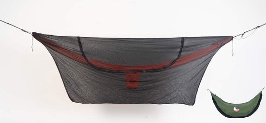 Ticket To the Moon - 360° Klamboe voor Hangmat - Groen - Perfect Universele Bescherming tegen Insecten (NET: 200 gaten/cm²) - Maar 485g - Dubbele Circulaire Rits Opent Bovenkant Voor Extra Comfort Ticket To the Moon - 360° Klamboe voor Hangmat - Groen - Perfect Universele Bescherming tegen Insecten (NET: 200 gaten/cm²) - Maar 485g - Dubbele Circulaire Rits Opent Bovenkant Voor Extra Comfort