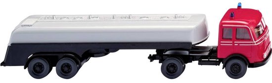 Wiking 080696 H0 Hulpdienstvoertuig Mercedes Benz Pullman tankzadeltrein brandweer
