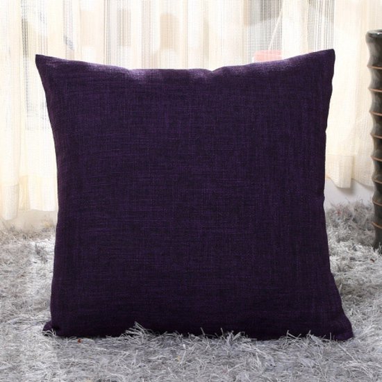 Lot de 2 housses de coussin décoratives – Décoration d'intérieur rustique et Boho – Taie d'oreiller en lin épais – Taie d'oreiller carrée – Avec fermeture éclair invisible – Convient pour canapé-lit et bureau (50 x 50 cm)