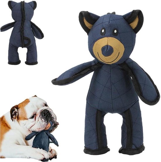 Teddybeer hondenspeelgoed met pieper- hondenspeelgoed beer, pluche hond piepend speelgoed, vulling hondenspeelgoed voor puppy's en kleine honden