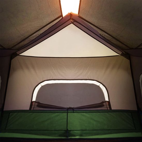vidaXL - Tent - met - LED - 6-persoons - snelontgrendeling - lichtgroen van Vidaxl — afbeelding 4