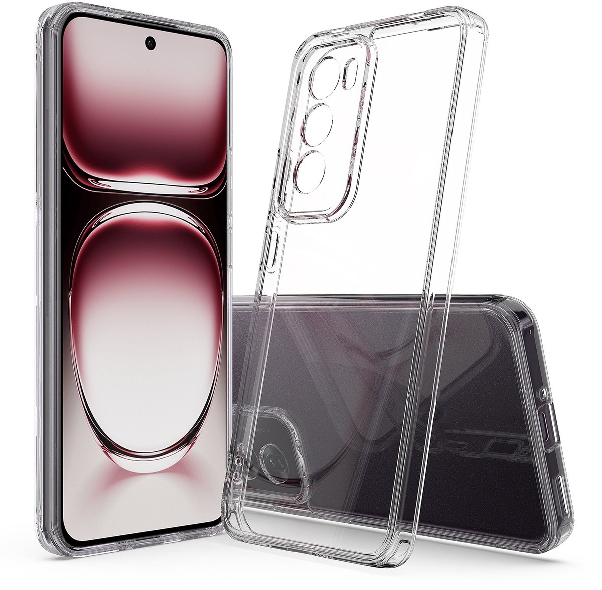Hoesje geschikt voor Oppo Reno12 Pro - Phonesta Scratchproof Back Cover - Transparant