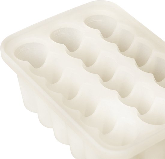 BIBS Babyvoeding Voedselbakje voor Eenvoudige Opslag, Compatibel met BIBS Voedsel Feeder, Lekvrij, Siliconen Bodem, Inclusief Deksel, BPA-vrij - Ideaal voor Moedermelk, Purees, Smoothies - Ivory van Merkloos — afbeelding 2