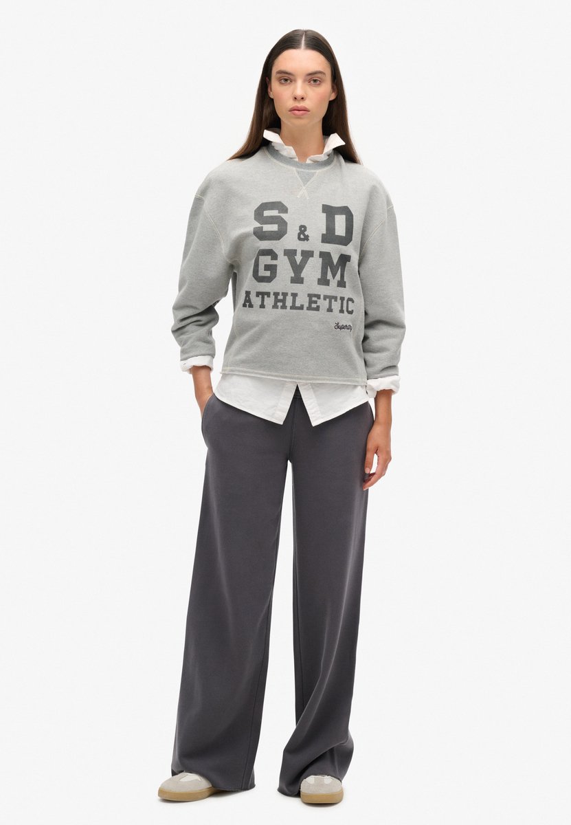 Superdry Vintage Wash rechte joggingbroek Dames Broeken Grijs