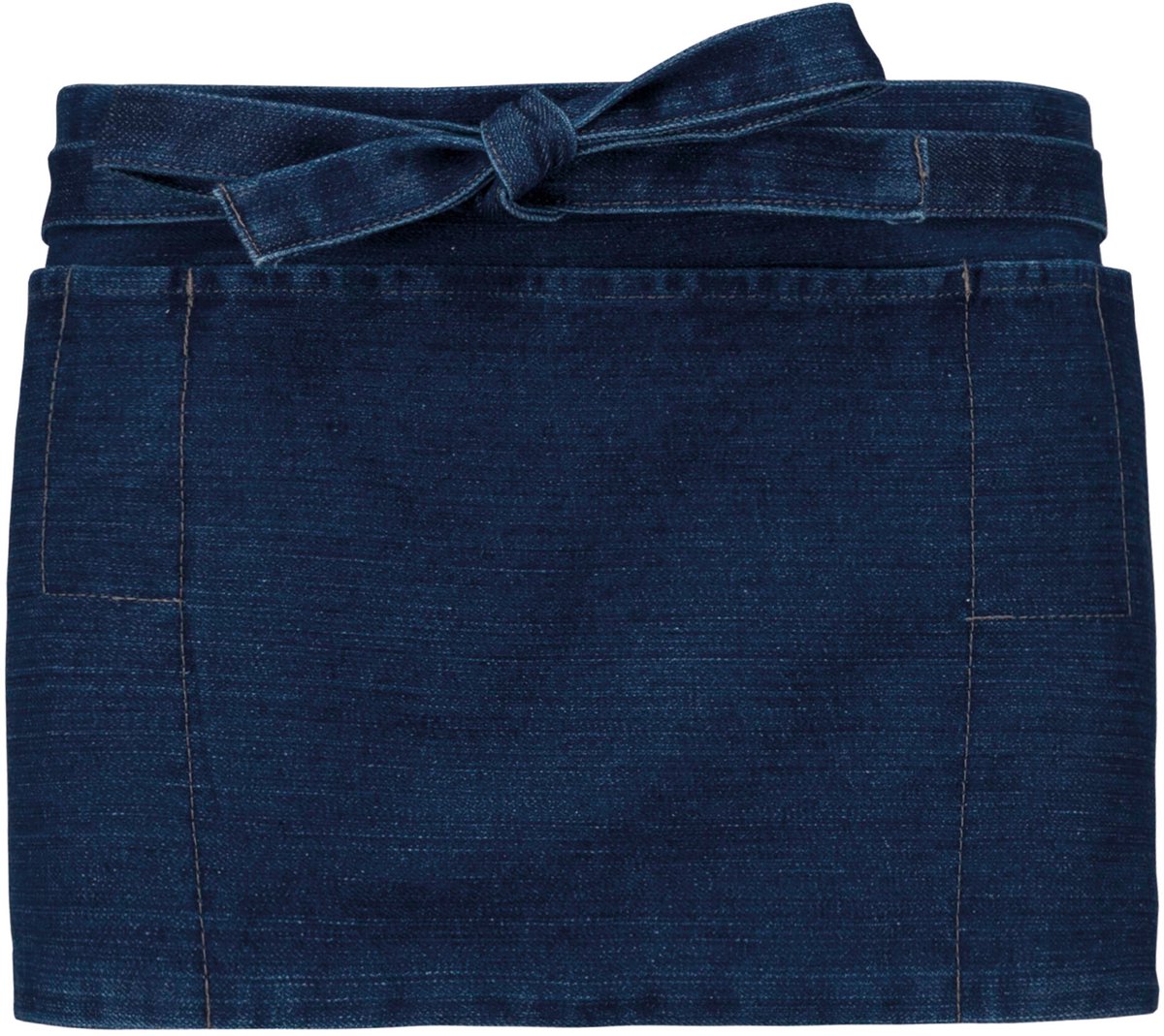 Schort/Tuniek/Werkblouse Unisex One Size Kariban Denim 100% Katoen