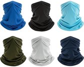 6-pack nekwarmer-bandana-gezichtsmaskers: verkoelend alligatorgezichtsmasker, nekbandana, bivakmuts